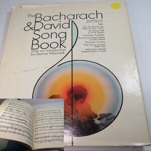 Bacharach & David Song SHEET MUSIC Book 1970 Burt Bacharach and Hal David